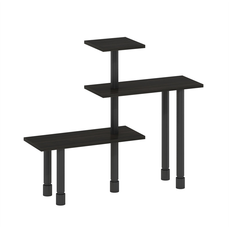 17 Stories Shondre 3-Tier Multipurpose Corner Countertop Organizer Shelf, Espresso/Black