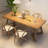 Nordic solid wood rectangular dining table-1825607272
