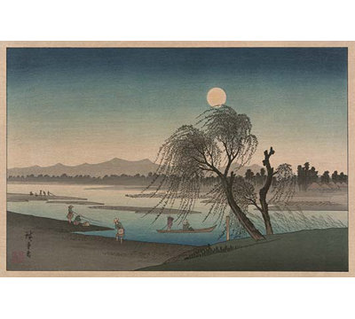 Fukeiga par ando hiroshige-impression d’art graphique