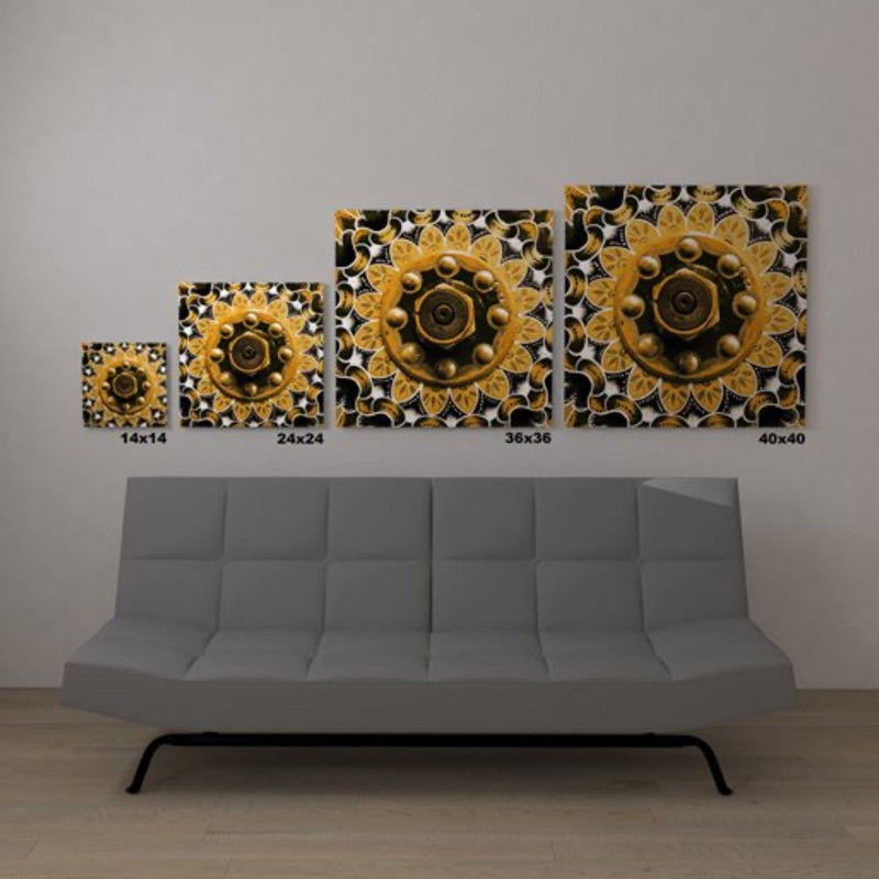 Décoration murale limon, H 18 po x l 18 po x P 4 po