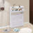 3-Layer White Modern Tipping Shoe Cabinet-1254794643