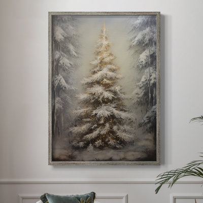 «Christmas Holiday Art Dxxxvii», reproduction d'art encadrée - bois massif