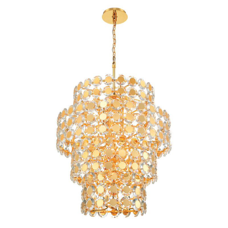 Lustre doré 24 lumières Perrene