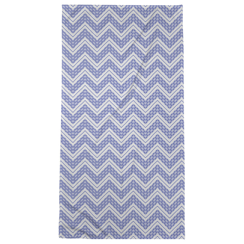 Stephenie Bath Towel, Slate Blue/White