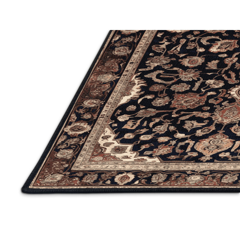 Tapis brun lavable à la machine, Rectangulaire 2 pi x 3 pi