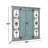 Alvardo Beige Wooden Scroll Window Shutter Home Wall Decor with Metal Scrollwork Relief, 40" x 2" x 40"