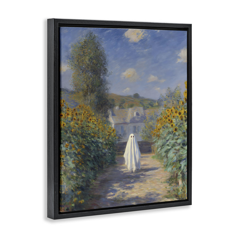 Cadre flottant Monet, Cadre flottant noir de jais, H 21 po x l 17 po