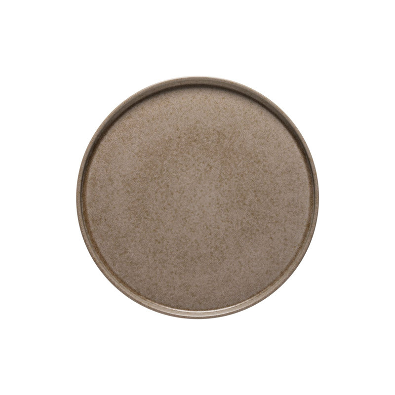 Redonda Stoneware Dinner Plate, Oak