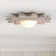 2 - Light Sunburst Flush Mount With Resin Shade