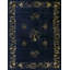 Room Size Antique Knotted Blue Chinese Wool Rectangle - Peking 1920s Rug