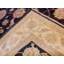 Tapis brun / beige en laine noué à la main de conception unique 8 pi x 9 pi 9 po