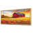 Toile avec cadre flottant or