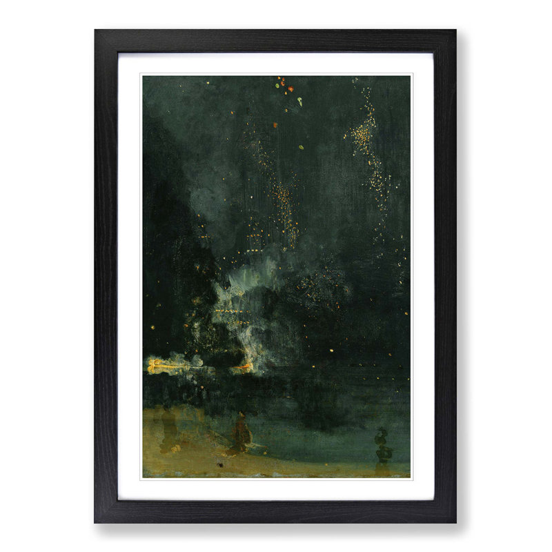 James Abbott McNeill Whistler - Single Picture Frame Painting, Black