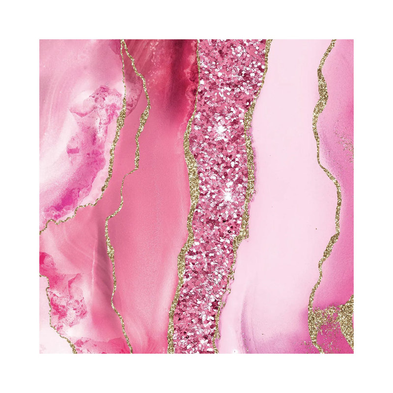 Agate Glitter Dazzle Texture V, 12" H x 12" W x 0.75" D, No Mat, Wrapped Canvas