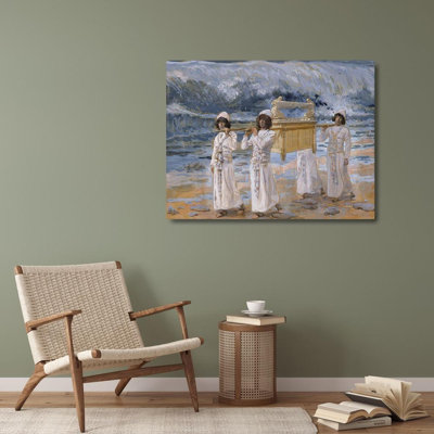 Art sur toile tendue par James, Art Direct Tissot, titre: L'Arche passe au-dessus du Jourdain