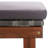 78.7" Long Acacia Single chaise with Cushions-495059966