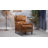 Beecher Traditional 28.75" Wide Genuine Leather Manual Club Recliner with Solid Wood Legs-442810232