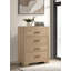 Commode 4 tiroirs Arielle Chêne clair