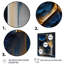 «Abstract Geode Gold and Blue Marble Shape II», reproduction sur toile 3 pièces-87918257-87918254