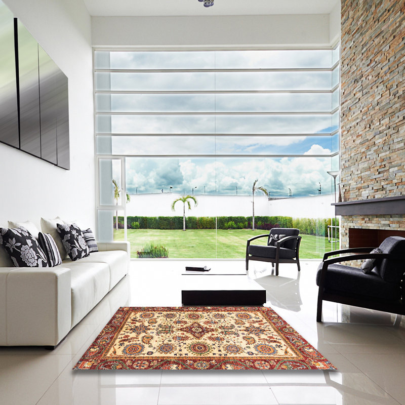 Tapis 18_Résumé moderne 3352, Carré 5 pi