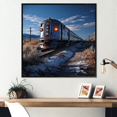 «Train Charm In Winter Photo I», reproduction d'art sur toile