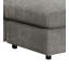 Canapé modulaire réversible en velours côtelé gris Tavia avec 6 coussins