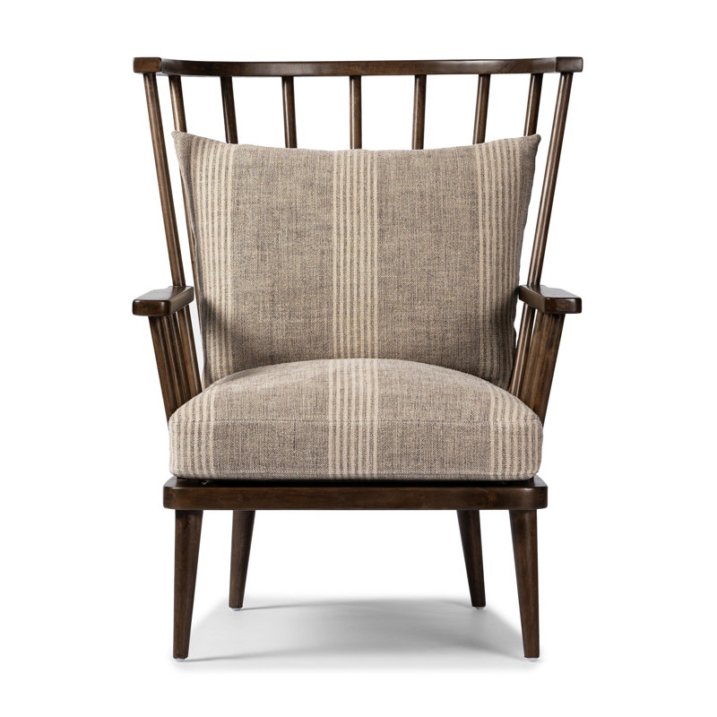 Graham Chair-Andes Natural, 100% Flax/Linen; Manchester Flint