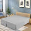 Jupe de lit de 16 po avec jupes de lit en microfibre brossée plissée-24825978-24825981