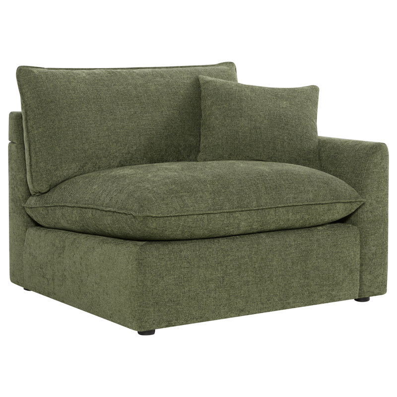 Fauteuil droit, Vert mousse