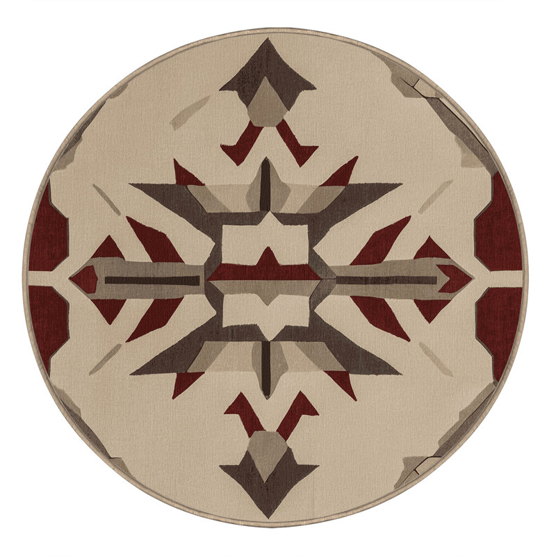 Intersecting Realms Rug, Round 8'