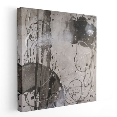 «Dégagement I» en noir et blanc - reproduction d'art sur toile