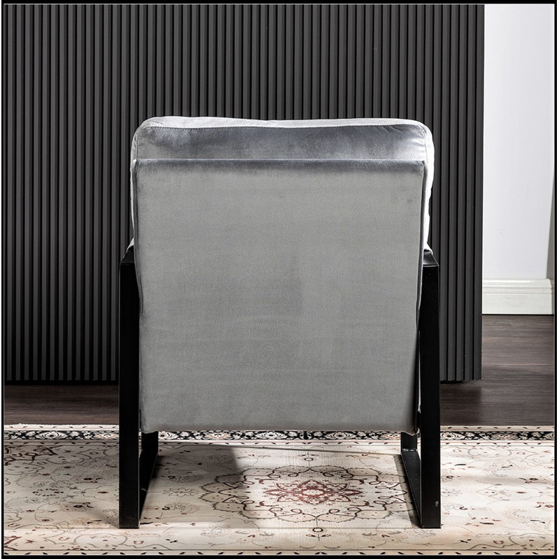 Chaise d'appoint classique Mid Century, Gris