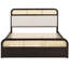 -Coloured Queen Platform Bed With Trundle And Storage Space Space Feature