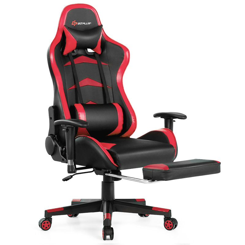 Fauteuil Goplus, Noir / rouge