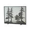 Tall Single Panel Fireplace Screen