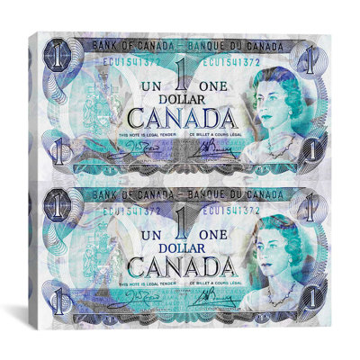 Canada one dollar 4, impression sur toile