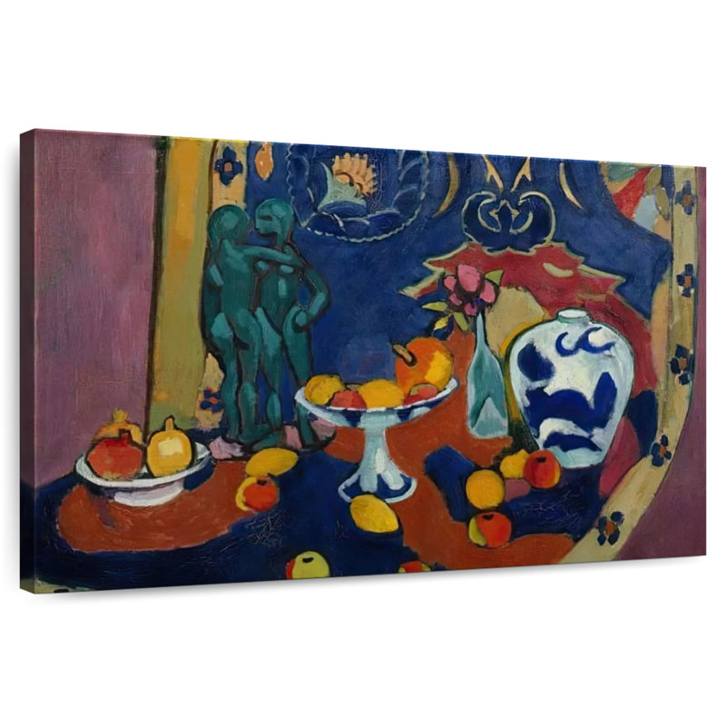 Fruit et bronze, H 30 po x l 45 po
