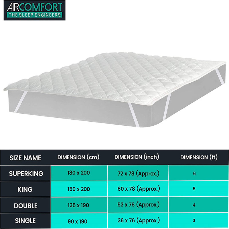 AirComfort Air-Flow Hollowfibre Mattress Topper, Single (3')
