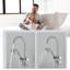 Kalmar 2 Handle Bathroom Freestanding Tub with Diverter and Handshower Included