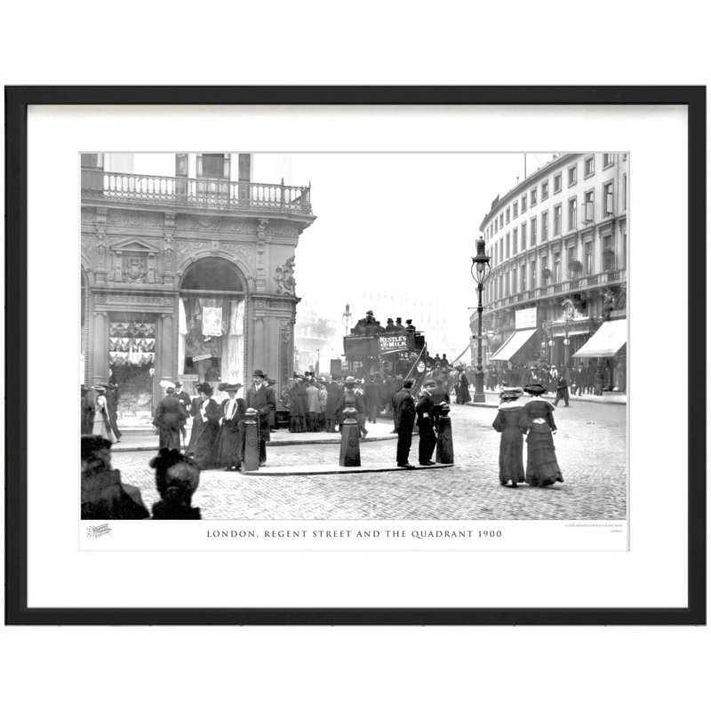 London, Regent Street And The Quadrant 1900 by Francis Frith - Single Picture Frame Print, 28cm H x 36cm W x 2.3cm D
