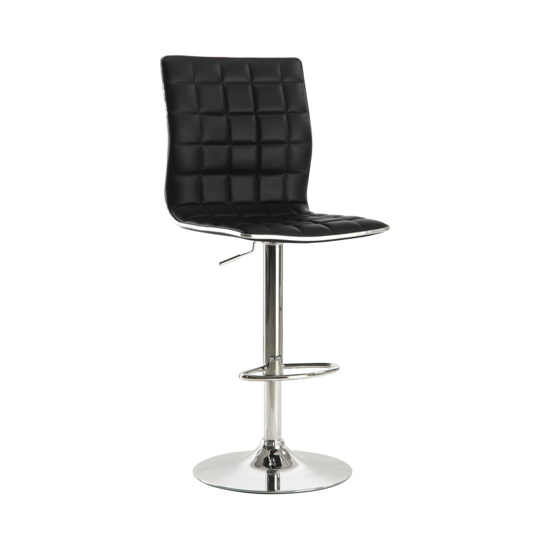 Tabouret à hauteur ajustable Hermod, Noir