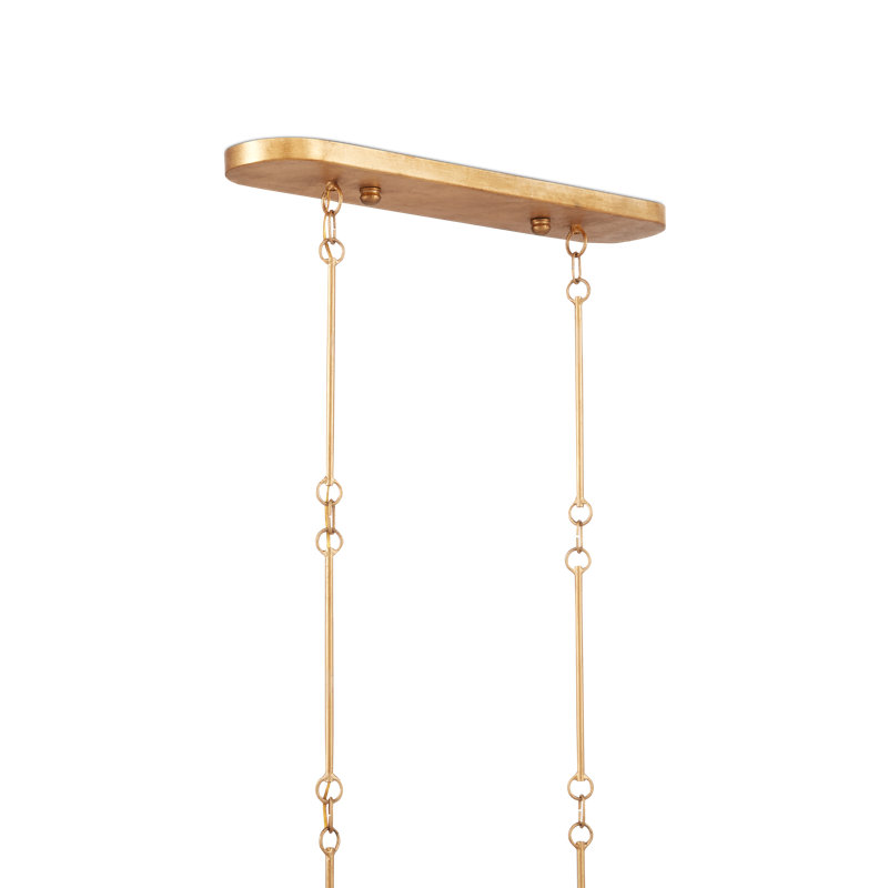 Grand Lotus 6 - Light Chandelier, Satin Black