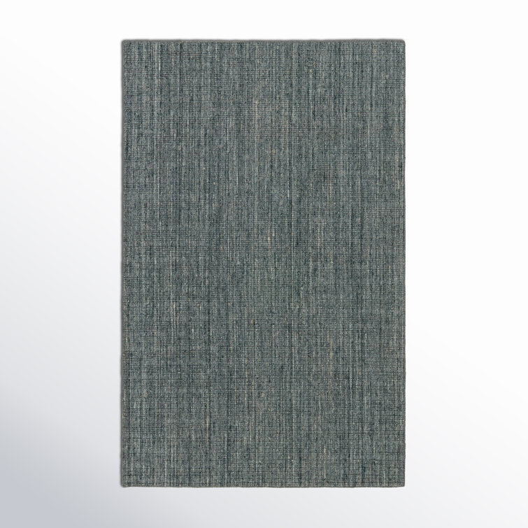 Striped Handmade Area Rug in Blue/White