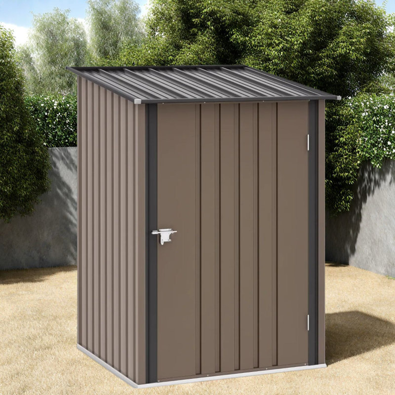 Lockable Storage Sheds, Galvanized Steel Compact Lean To For Home Yard