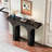 47" Narrow Black Console Table