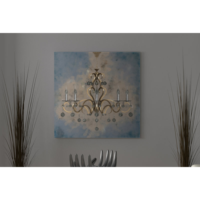 « loisir lustre blue modern moderne », reproduction d’impression sur toile, H 36 po x l 36 po x P 1,5 po
