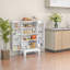 Armoire de rangement de cuisine Shelvia avec étagères à 4 niveaux et 8 porte-épices