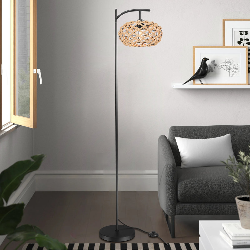 Ameiya 55.9'' Matte Task Floor Lamp
