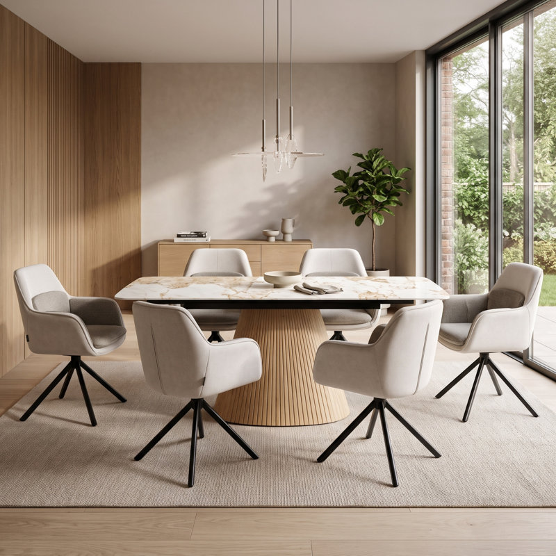 6 -Person Stone Dining Set