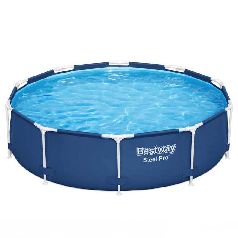 Plastic Round Frame Set Pool 30'' H x W x L, 30" H x 120" W x 120" L